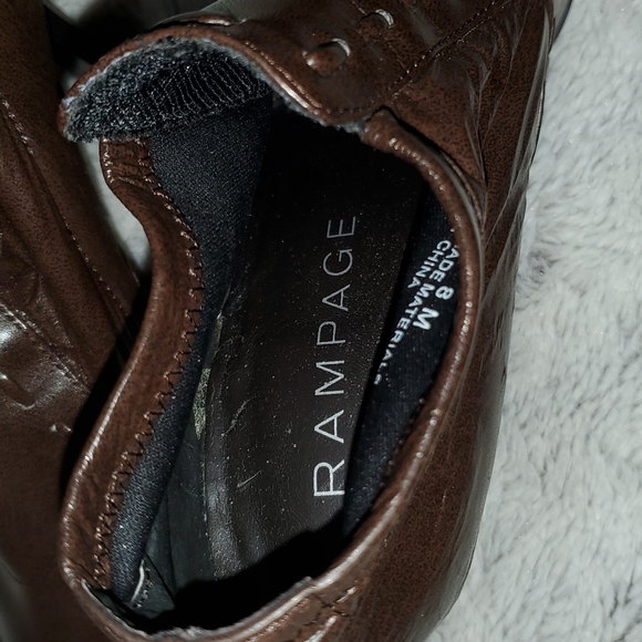 RAMPAGE Women's Calypso Brown Faux Leather 4" Heels-Stretch Foot Fit-EUC-Sz 8 - Picture 14 of 16